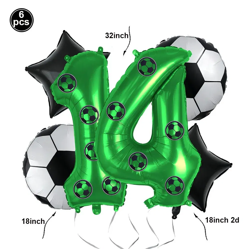 Color: Burgundy - Soccer Birthday Party Decorations Disposable Tableware Paper Plates Cups Napkins Tablecloth Balloon Banner Soccer Party Supplies