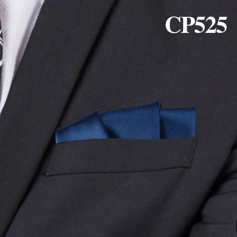 Color: Turquoise - Satin Handkerchief For Men Candy Color Mens Suits Pocket Square Business Chest Towel Hanky Suit Napkin Solid Hankies