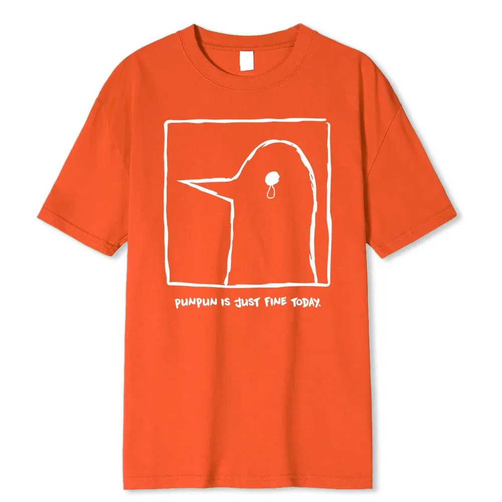 Color: Blue, Size: M - Oyasumi PunPun Modal Print T-Shirts Funny Anime Streetwear Camisetas Men Women Short-sleev Fashion Harajuku Cartoon Tee Shirt