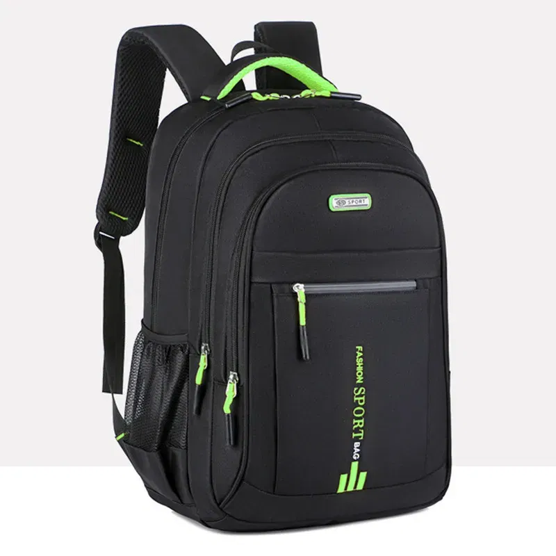 Color: Blue - 2024 New Large Capacity Oxford Cloth Leisure Travel Backpack College Students Backpack Fashion Business Laptop Backpack