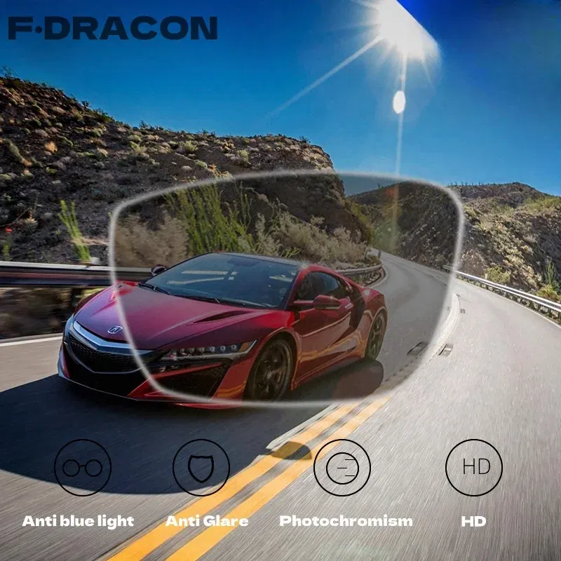 Lenses Color: green, Ships From: CHINA, Lens Index: 1.61 - F?·DRACON Anti-blue light+Anti-glare +Photochromic Lens1.56/1.61 Myopia All-weather Safe Driving Optical Prescription Custom Lens