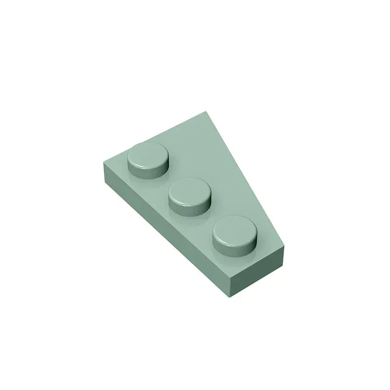 Color: Dark Pink - Gobricks GDS-546 Wedge, Plate 3 x 2 Left compatible with lego 43723 pieces of children's DIY Assemble Building Blocks