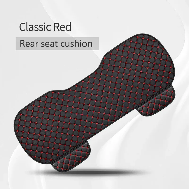 Color Name: Yellow - Car Seat Cover PU Leather Universal Seat Cushion Minimalism Auto Chair Protective Cover Auto Protector Pad with Storage Pocket