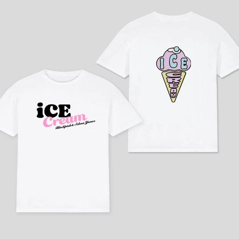 Color: Khaki, Size: S - 100% Cotton T Shirt Men Women T-shirt Black Print Pink Kpop Short Sleeve Casual Oversized Girl Tee Fashion Big Size Clothing