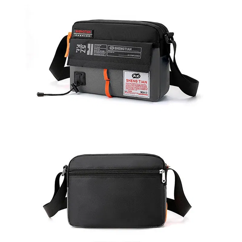 Color: Gold - The New Single Shoulder Bag Outside The Casual Crossbody Bag Fashion Fashion Hand Nylon Color Bag Trendy Mini Small Backpack
