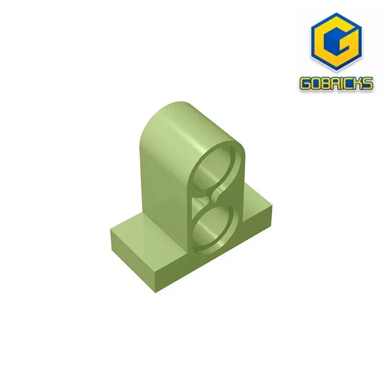Color: VIOLET/?«?—?…° - Gobricks GDS-937 Technical, Pin Connector Plate 1x2x1 2/3 with 2 Holes compatible with lego 32530 Educational Building Blocks