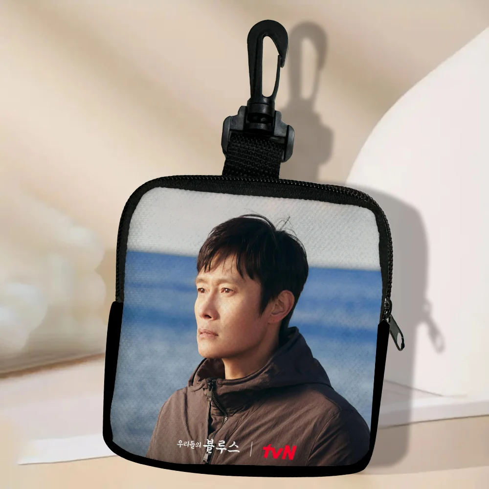 Color: Ivory - Lee Byung Hun Women Coin Purse Card Key Mini Purses Pouch Small Zipper Coin Purse Card Holder Wallet Bag 3.3