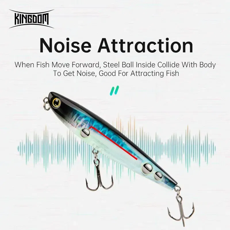 Size: 120mm, Color: Rose - Kingdom Topwater Fishing Lure Pencil Wobblers Hard Bait 60mm 5.6g/90mm 11g Artificial Lure Walking Dog Action For Pike Bass