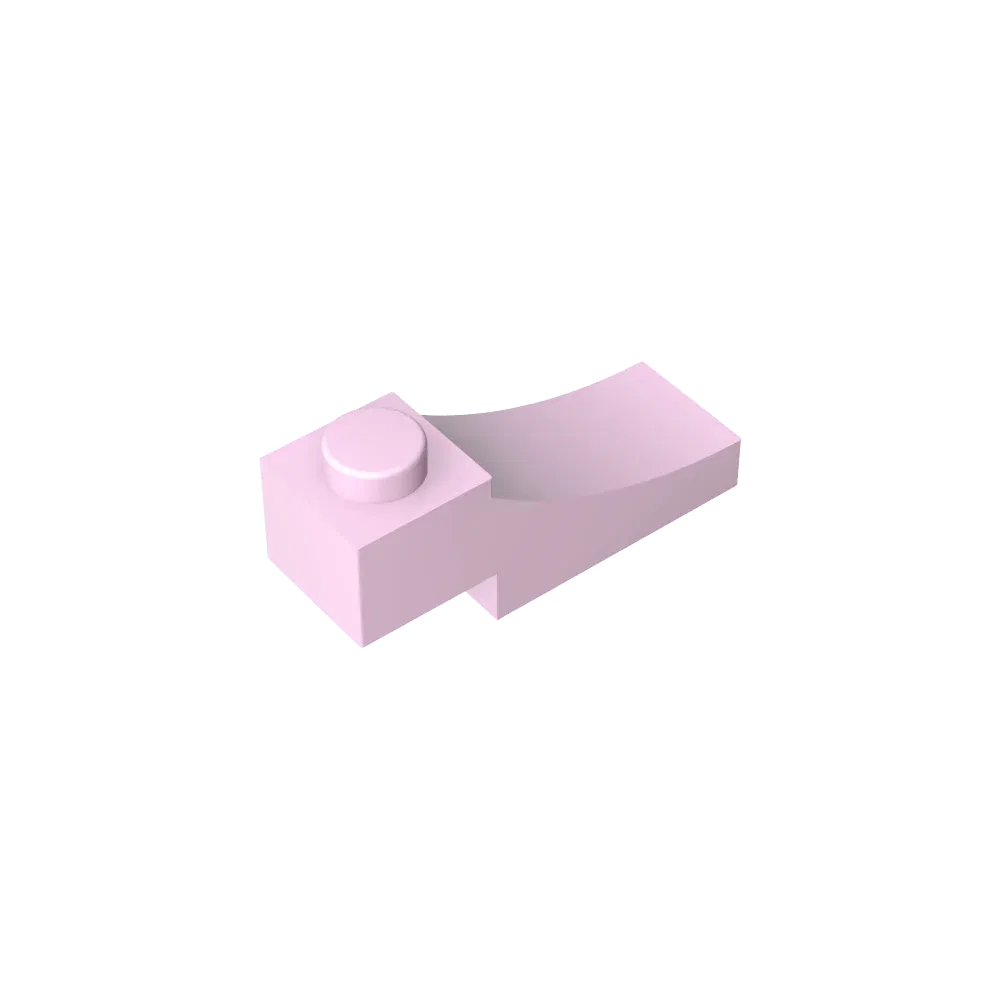 Color: Blue - Gobricks GDS-2183 Brick Curved 3 x 1 with 2/3 Inverted Cutout compatible with lego 70681 Assembles Building Blocks