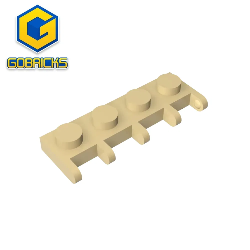 Color: Wood - Gobricks GDS-M348 Hinge Vehicle Roof Holder 1 x 4 compatible with lego 4315 Assembles Building Blocks children's toys