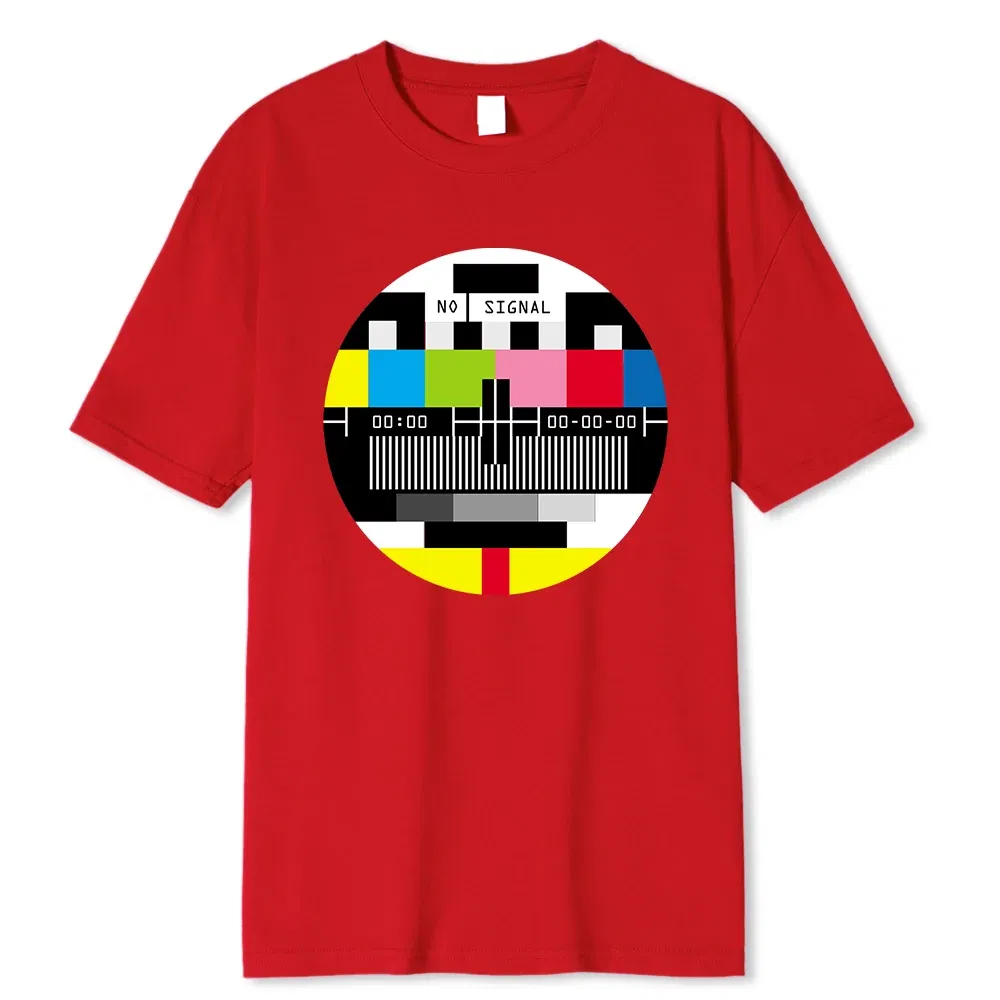 Color: Beige, Size: XXXL - No Signal Men Tshirt Hip Hop Style Streetwear Tops & Tees Novelty Geometric Short Sleeve Summer Cotton T Shirt Oversize T-shirts