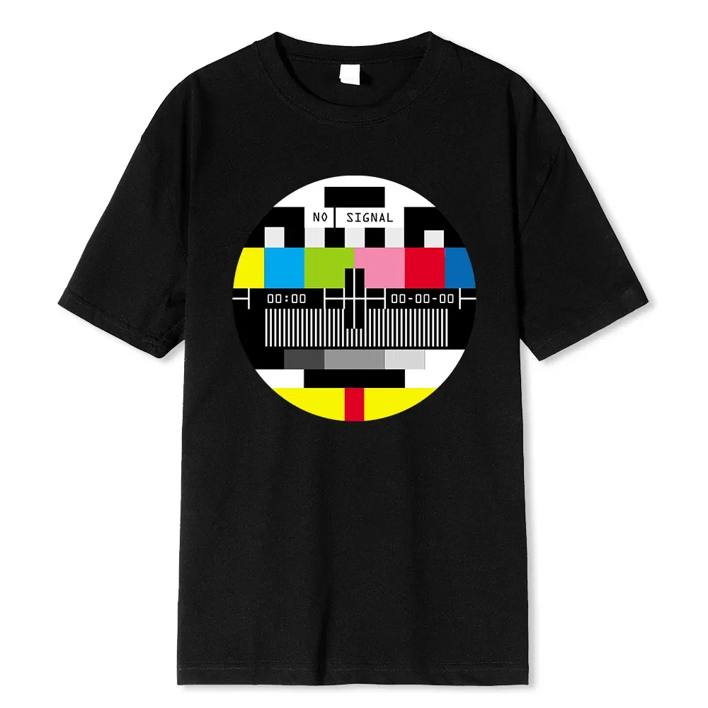 Color: Beige, Size: XXXL - No Signal Men Tshirt Hip Hop Style Streetwear Tops & Tees Novelty Geometric Short Sleeve Summer Cotton T Shirt Oversize T-shirts