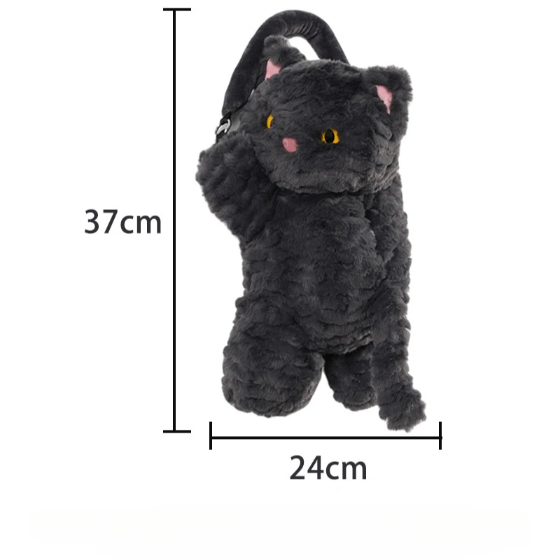 1pc Universal Car Tissue Hanger Cute Cat Creative Hanging Tissue Holder Plush Vehicle Tissue Case Paper Box