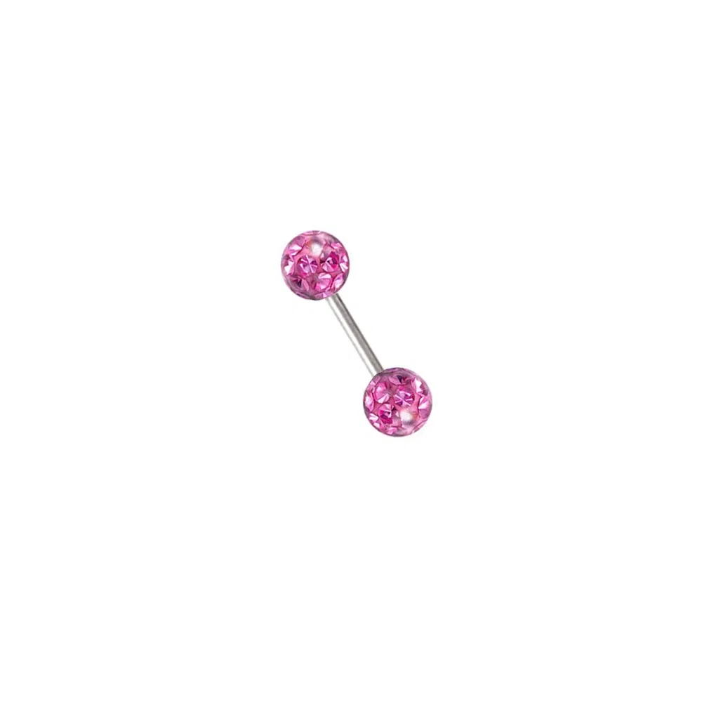 Metal color: Silver Plated, Main Stone Color: GRAY - 16g 1.2mm Coated Crystal Steel Ear Stud Tragus Helix Cartilage 3/4/5mm CZ Ball 6/8/10/12/14mm Bar Barbell Piercing