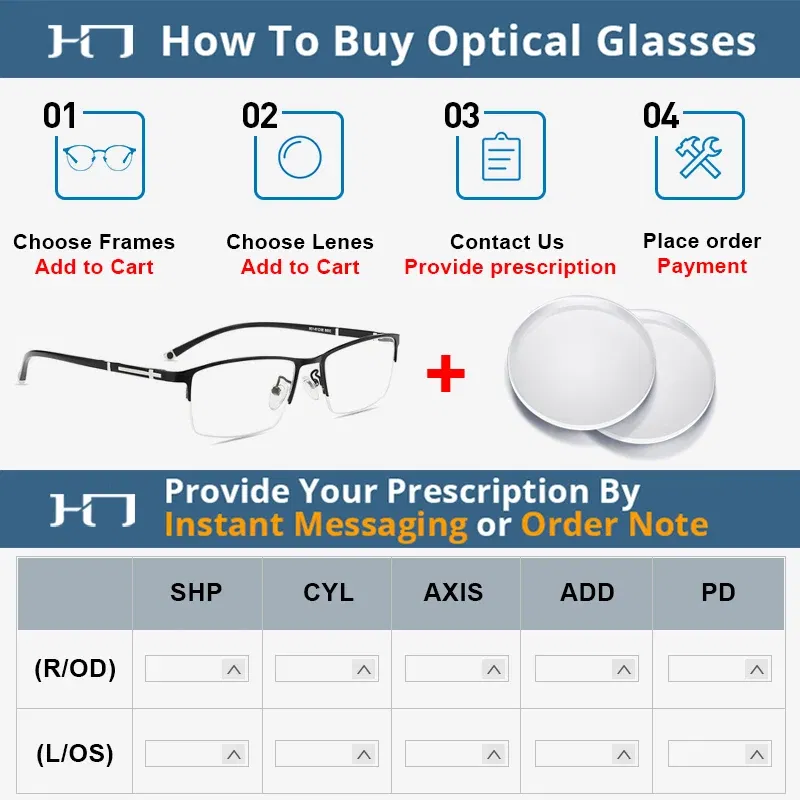 Lenses Color: Red, Lens Index: 1.61 - CLLOIO Photochromic Anti Blue Light Series Hyperopia Myopia Lens 1.56 1.61 1.67 1.74 Prescription CR-39 Resin Aspheric Lenses