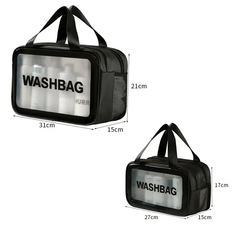 Color: Coffee - Wet-dry separation makeup bag portable toiletry bag travel essentials large capacity storage bag fitness swimming essentials