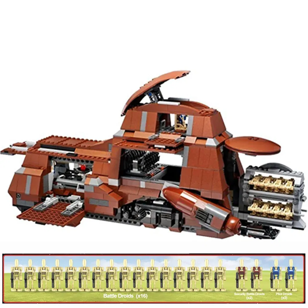 Stars Space Trade Federation MTT Battle Droids Troop Wars Carrier Building Block Bricks Toys Children Gift Kids Boys Set?  7662