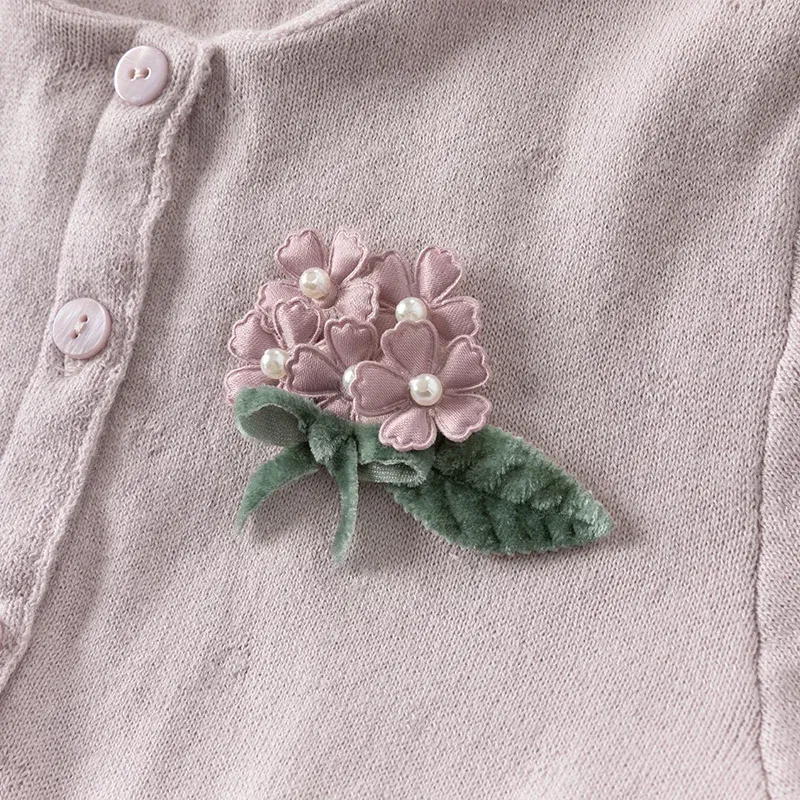 Color: Pink, Kid Size: 32 - Dave Bella 2025 Spring Girls Baby Princess Dress Children New Gentle Cute Embroidery Mesh Long Sleeved Party Outdoor DB1250340