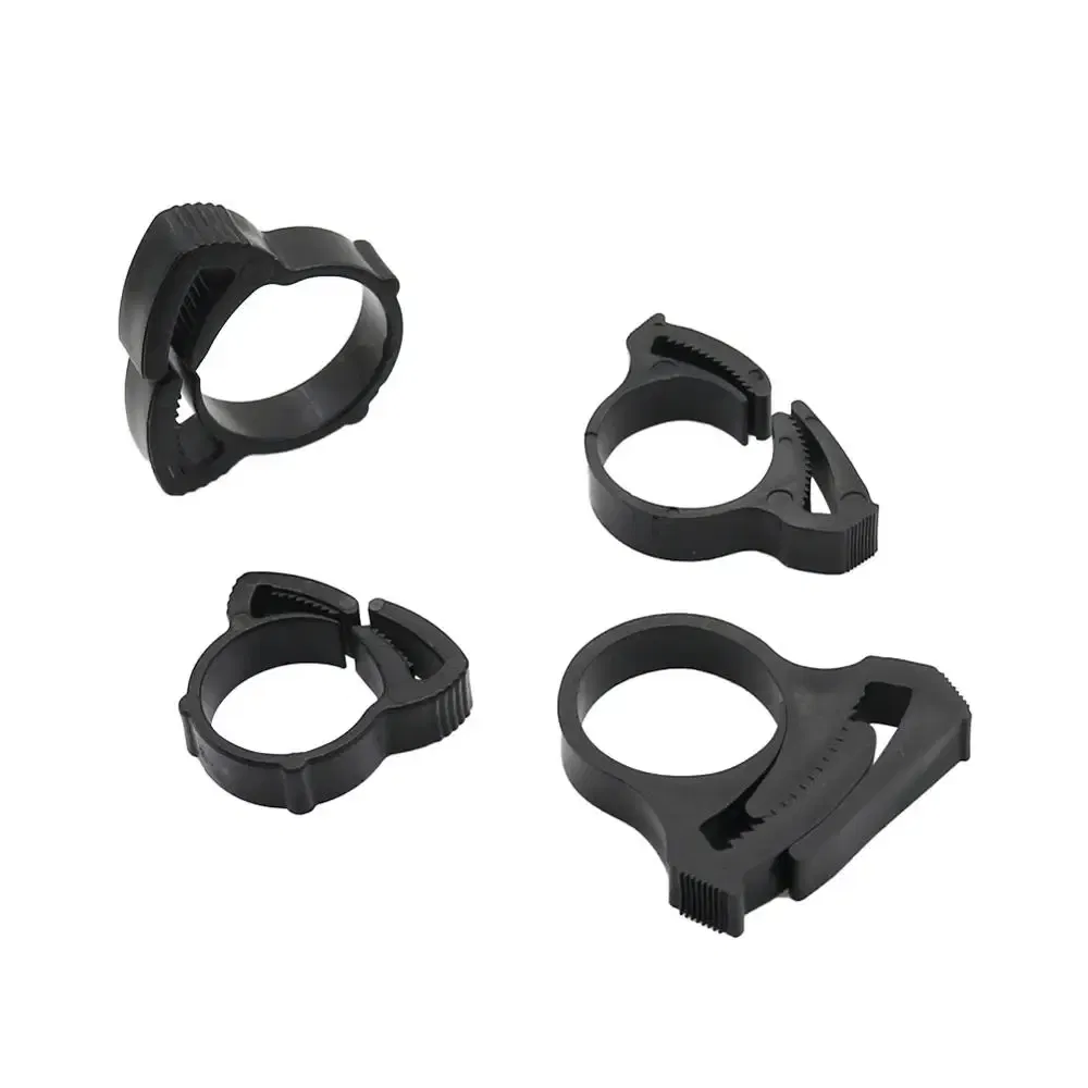 Size: 4 inches - 5 Pcs DN16 DN17 DN20 DN25 Pipe Tightening Clamps Plumbing Irrigation Tube Hose Fastening Buckles Home Improvement Fixed Clips