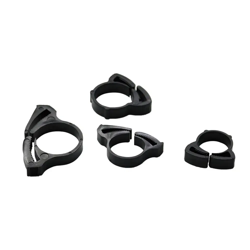 Size: 4 inches - 5 Pcs DN16 DN17 DN20 DN25 Pipe Tightening Clamps Plumbing Irrigation Tube Hose Fastening Buckles Home Improvement Fixed Clips