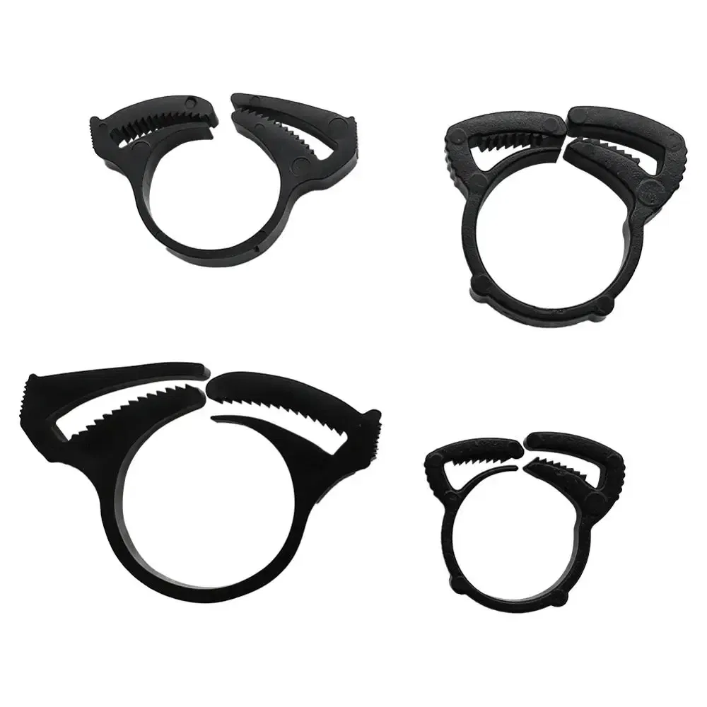 Size: 4 inches - 5 Pcs DN16 DN17 DN20 DN25 Pipe Tightening Clamps Plumbing Irrigation Tube Hose Fastening Buckles Home Improvement Fixed Clips