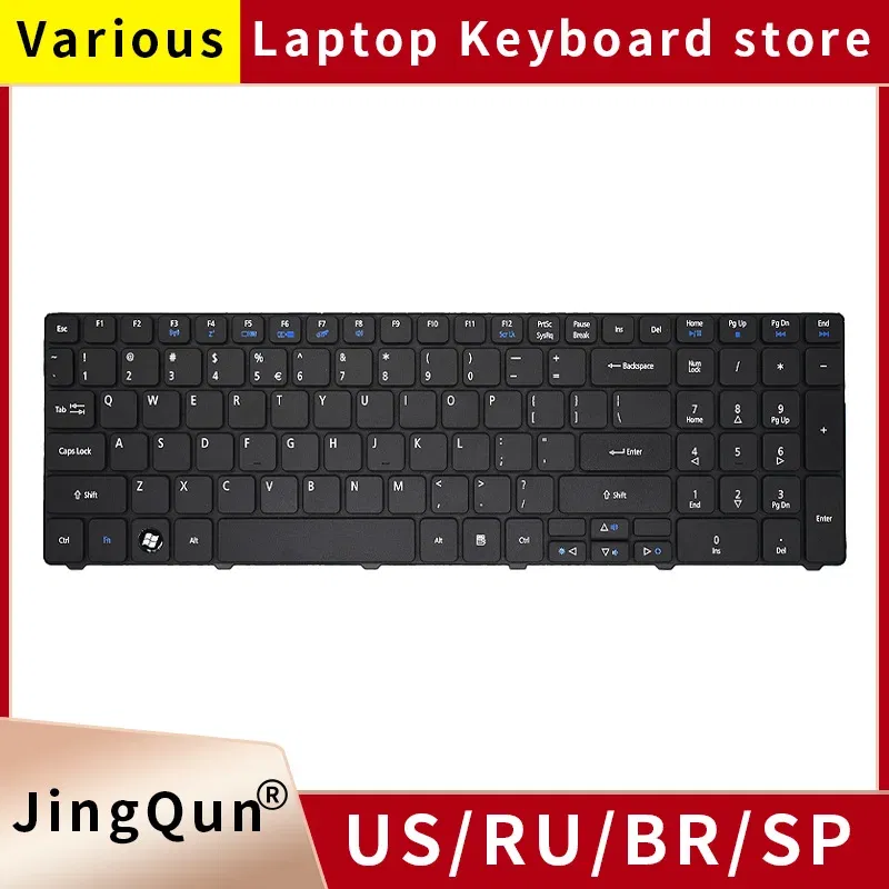 Color: silver, Ships From: CHINA - US/BR/SP Russian Laptop Keyboard for Acer Aspire 5750G 5253 5333 5340 5349 5360 5733 5733Z 5750Z 5750ZG 7745 5749 emachines e644