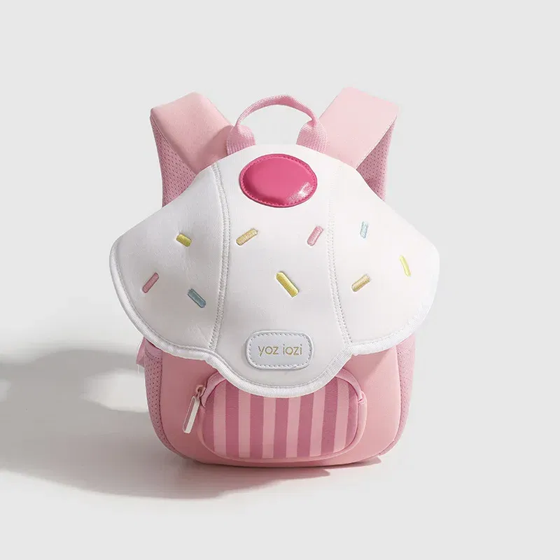 Color: Beige - 2024 New Design Toddler Girls Backpack Mini Cute Mushroom Backpack Popular Children Backpack in Kindergarten Kids Bag for Girls