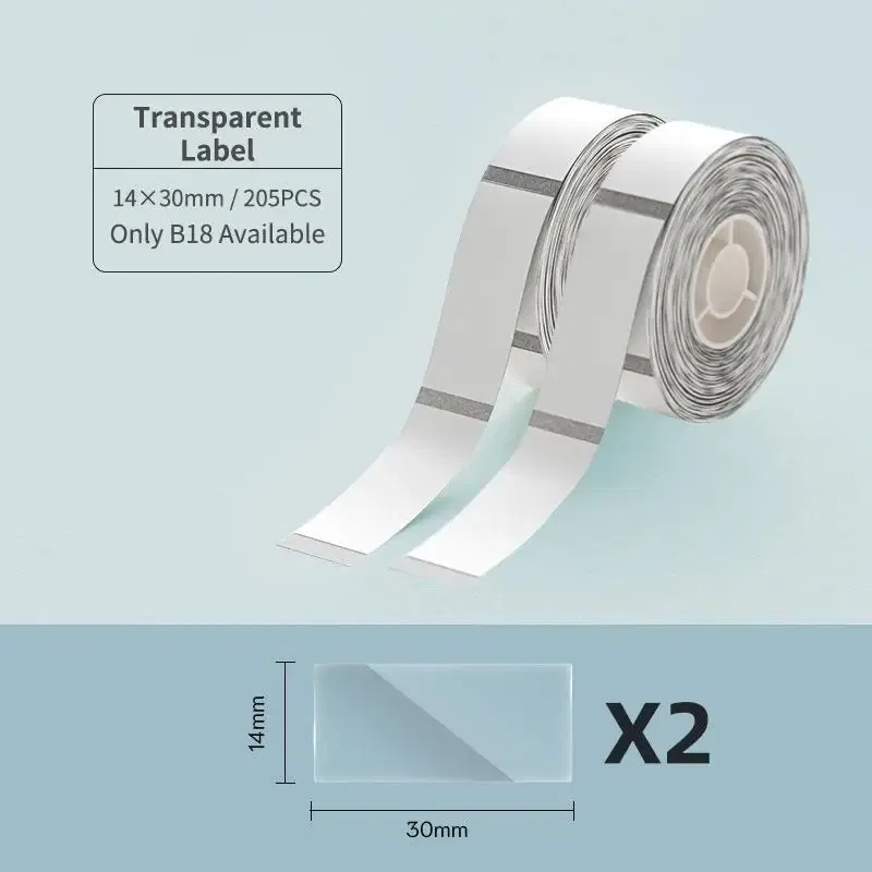 color: black - NIIMBOT B18 Printer label,Tapes for Thermal Transfer Label Printer/Color label , for a long time without fading,14x30mm series.