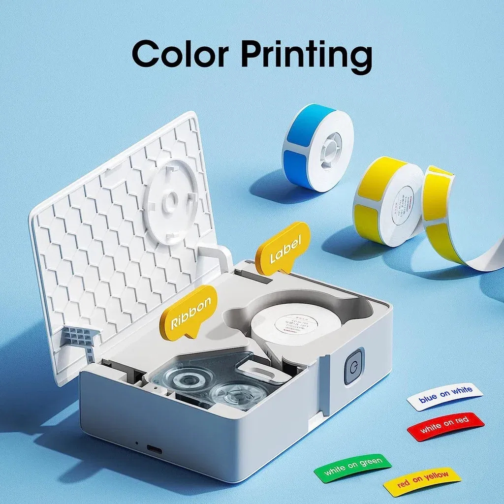 color: black - NIIMBOT B18 Printer label,Tapes for Thermal Transfer Label Printer/Color label , for a long time without fading,14x30mm series.