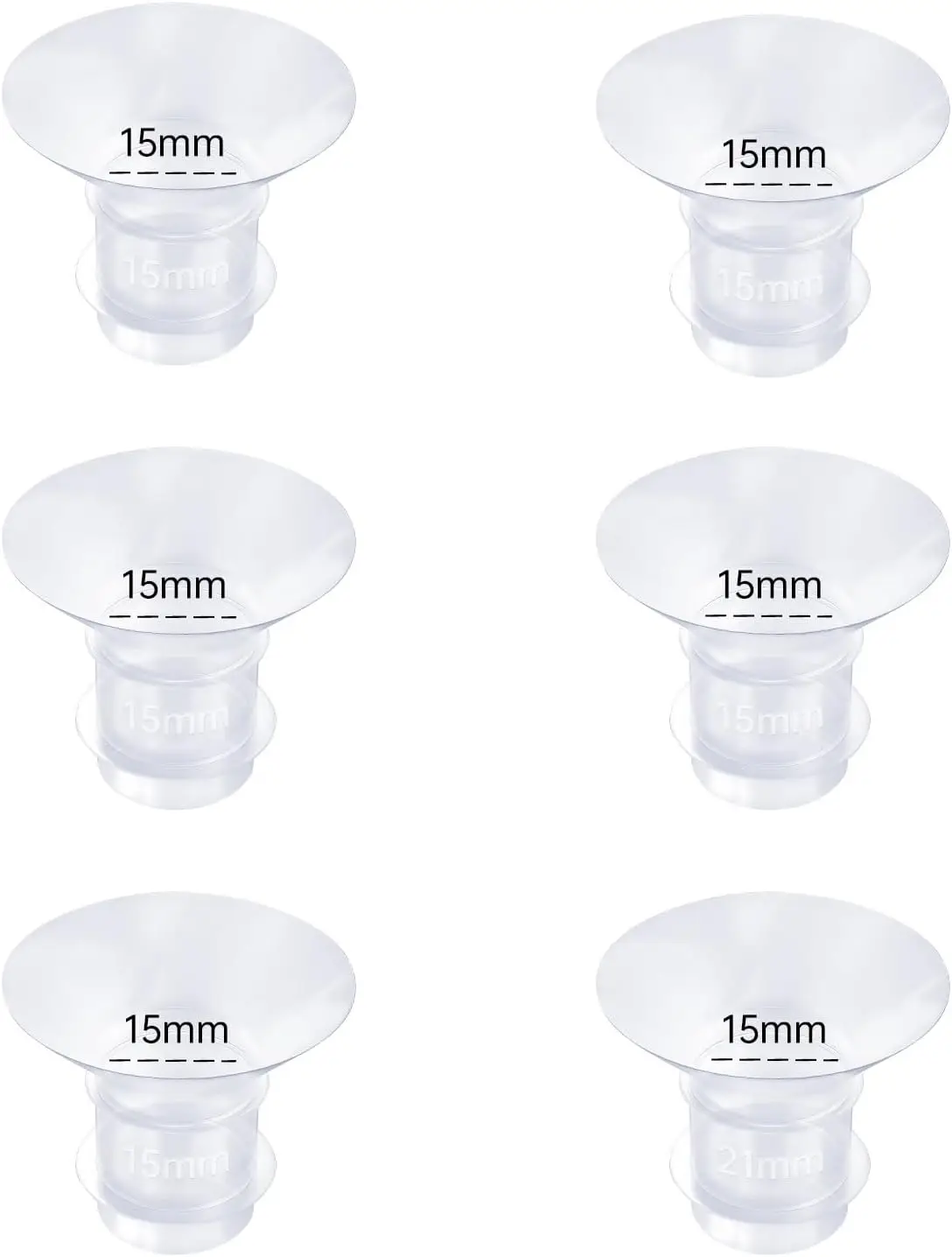 Color: WHITE, Ships From: CHINA - Flange Inserts 13/15/17/19/21mm Compatible with Momcozy S12/S12pro/S9/S9 pro, for TSRETE/Spectra/Medela 24mm Shield/Flanges