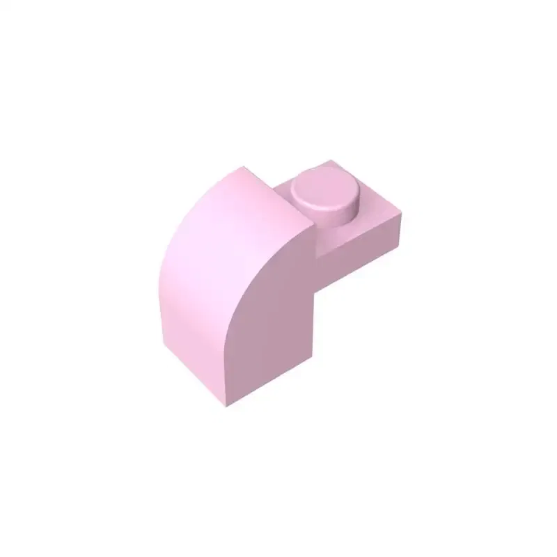 Color: Pink - Gobricks 10PCS High-Tech Assemble Particle 6091 32807 1x2x11/3 Building Blocks Kit Part Idea Toys For Children Birthday Gifts
