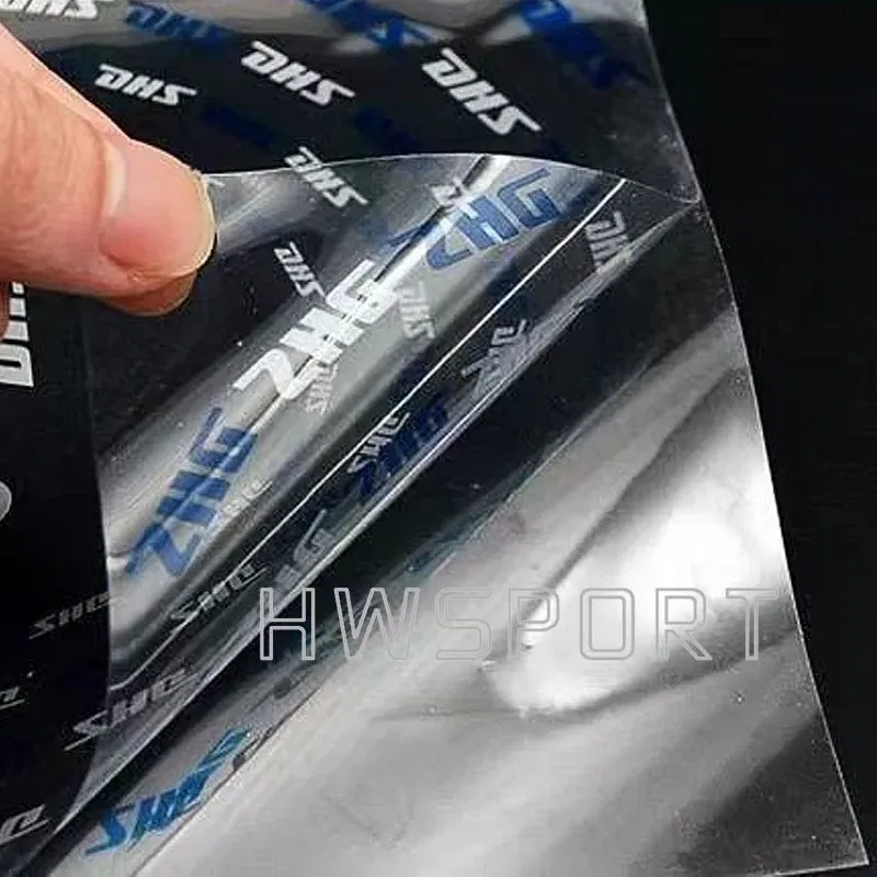 Color: Creamy White - DHS Table Tennis Rubber Protector Film 2 Pcs for Non-sticky Sticky Rubber Ping Pong Accessories