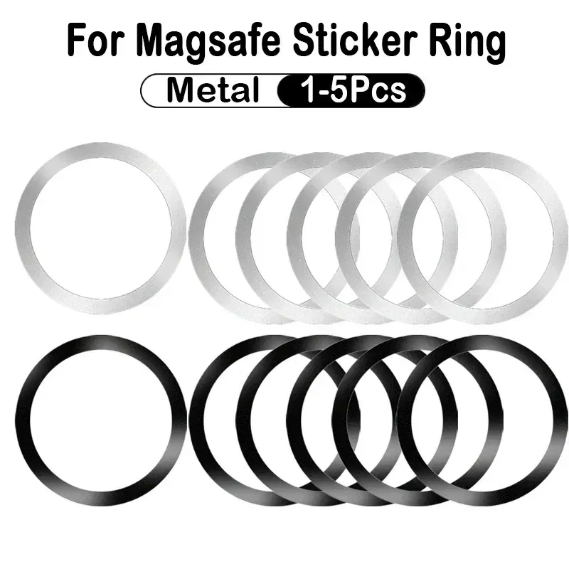 Color: Other - 2024 Stainless Steel Universal Magnetic Metal Plate Ring For Magsafe Wireless Charger Iron Sheet Sticker Magnet Car Phone Holder