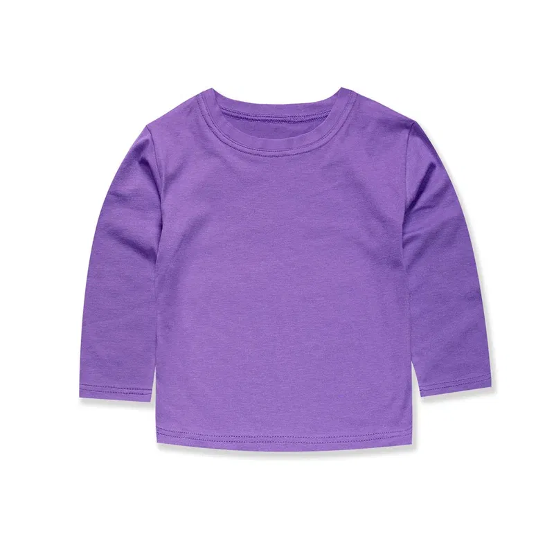 Color: GRAY, Kid Size: 6 - Boys Girls T Shirt Long Sleeves 1 to 2 3 4 5 6 7 8 9 10 11 12 13 14 Years 100% Cotton Toddler Boy Shirts for Teens Girl Clothes
