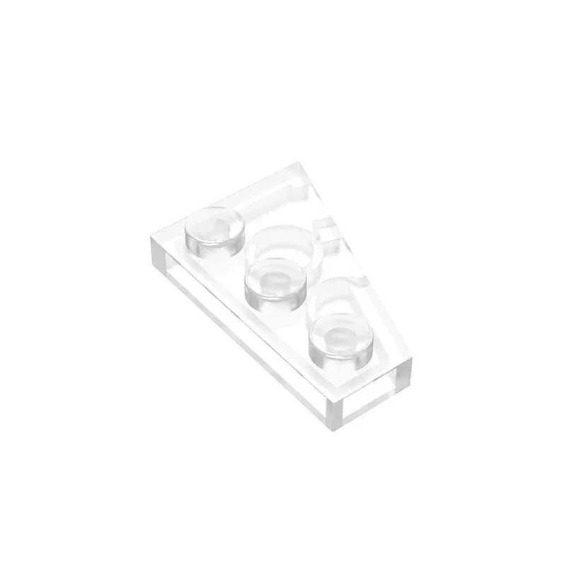 Color: Gold - Gobricks GDS-546 Wedge, Plate 3 x 2 Left  compatible with lego 43723 pieces of children's DIY Assemble Building Blocks