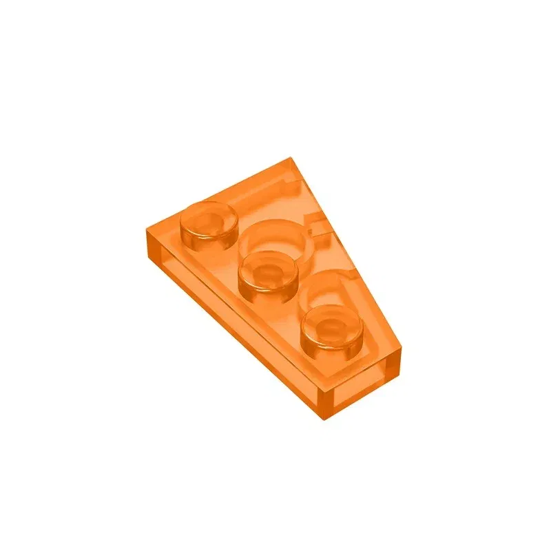 Color: Gold - Gobricks GDS-546 Wedge, Plate 3 x 2 Left  compatible with lego 43723 pieces of children's DIY Assemble Building Blocks