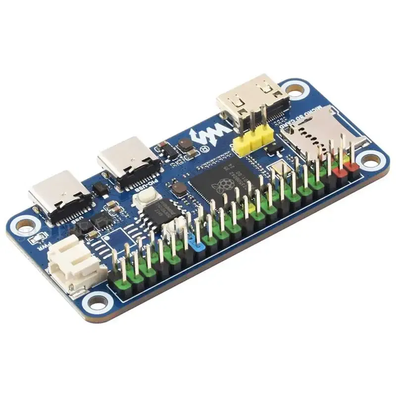 Color: Red - Waveshare RP2350-PiZero RP2040-PiZero Raspberry Pi Pico 2 RP2350B RP2350-PiZero Development Board PSRAM DVI For HDMI