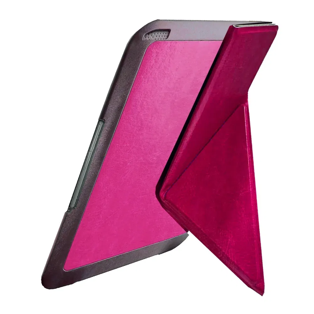 Color: Pink - Lightweight Stand Case For Kindle Keyboard 3rd Gen Leather Cover Reader Kindle3 Kindle D00901 Flip Folio Magnetic Closure