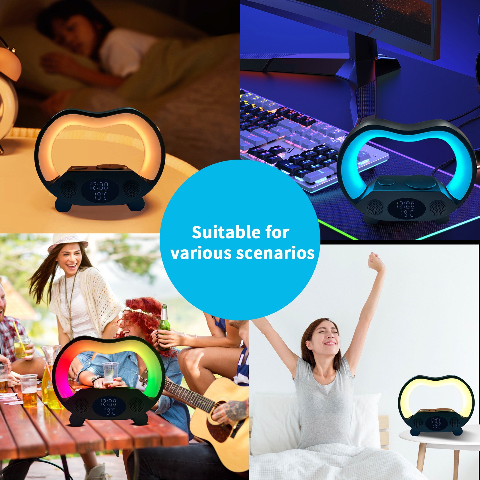 Remote Control Bluetooth Ambience Intelligent LED Table Lamp