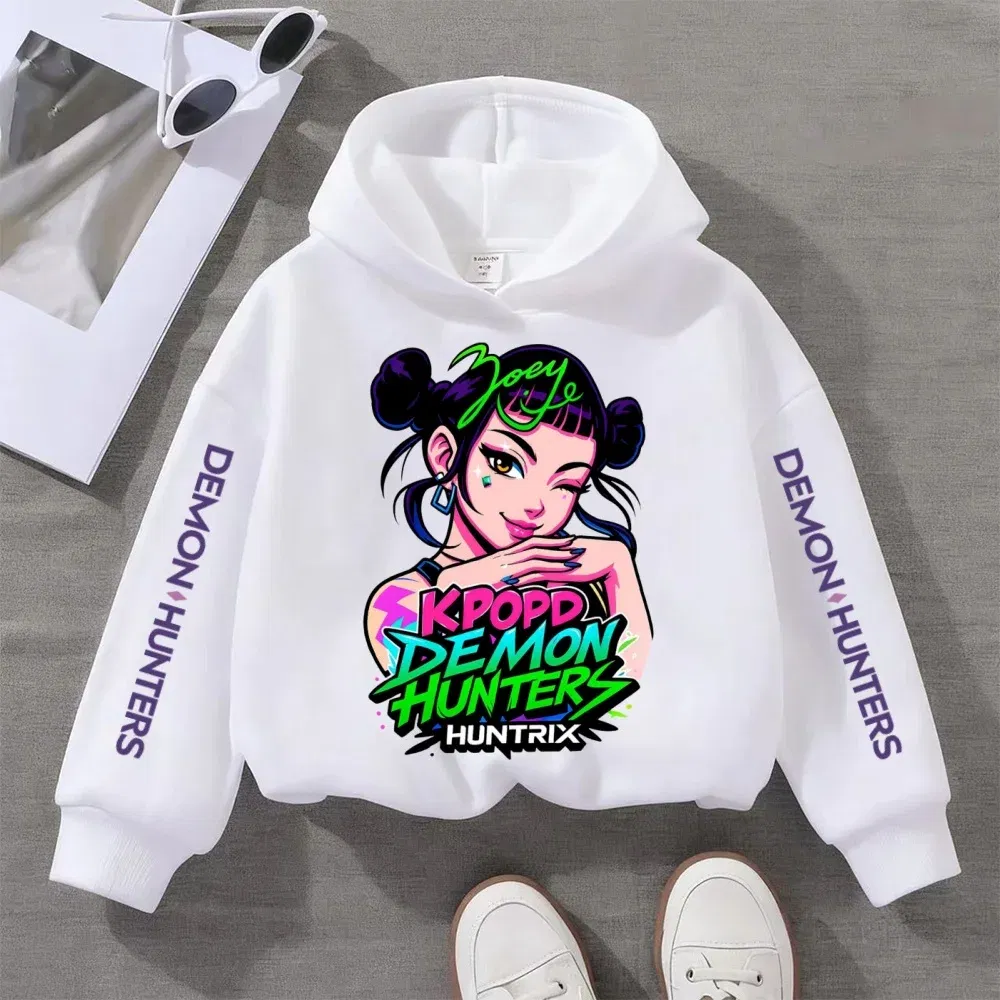 Color: Brown, Kid Size: 140 - Kpop Witch Hunt Children's clothing, including men's and women's spring and autumn hoodies and fashionable sweatshirts