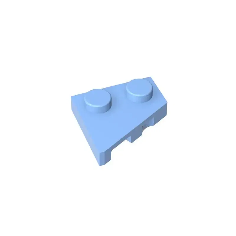 Color: Light Grey - Gobricks 10PCS Parts Wedge, Plate 2 x 2 Left Compatible with 24307 pieces of children's toys Building Blocks Educatonal Techni