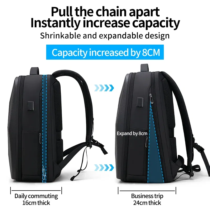 Fenruien Multifunction Men's Backpack 17.3 Inch Laptop Backpacks Anti-Theft Waterproof Business Backpacks Travel Bags 2025 New