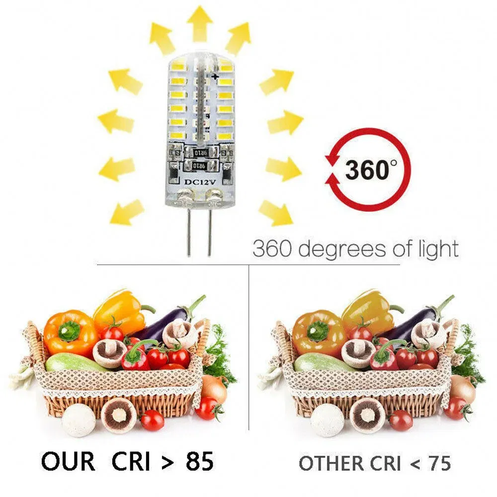 Emitting Color: Red, Color: WHITE, Number of LED Chip: 1 pcs - 10Pcs G4 Led Bulb 2W 3W 5W 9W 10W 12W 15W AC/DC12V/AC220V 3014SMD Silicone Lamp Warm white/White l 360 Degree Angle LED Light