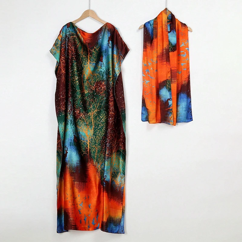 Color: Blue, Size: One Size, Ships From: CHINA - Middle Eastern Women And Clothing, Muslim Robe, Malay Indonesian Dress Printed Sleeveless Elegant Robe
