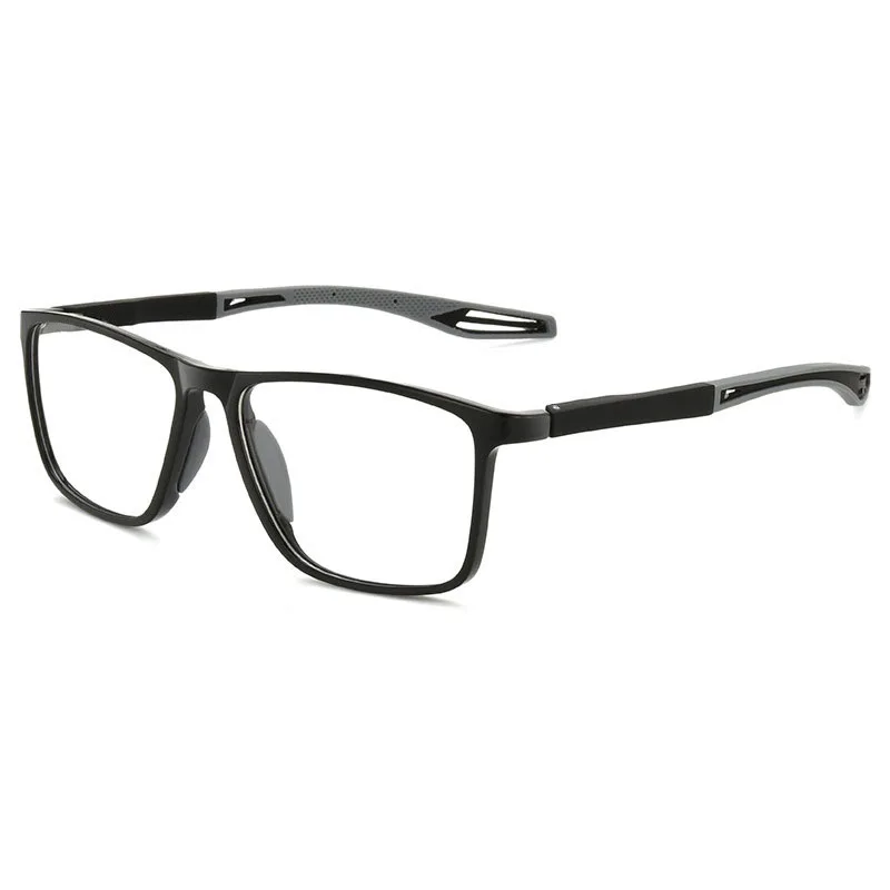 Frame Color: Red, Eye Prescription: +100 - Soft Multifocal Progressive Reading Glasses Anti Blue Light Multifocal Elderly Eyewears Men Women's Large Frame Eyeglasses