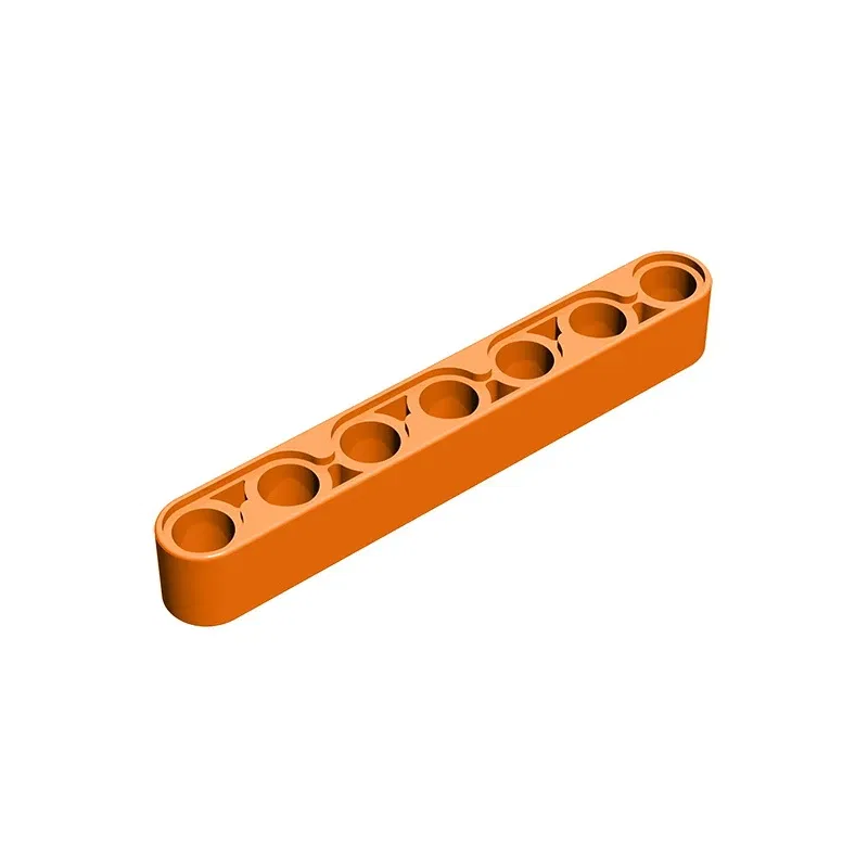 Color: Orange - 1 Pcs Buildings Blocks 32524 Liftarm Thick 1 x 7 Brick Collections Bulk Modular GBC Toy For High-Tech MOC Set
