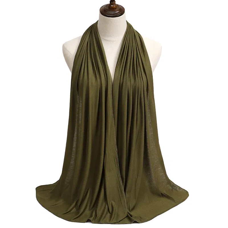 Color: dark ginger, Ships From: CHINA - New Jersey Womens Muslim Ramadan Fashion Modal Cotton Jersey Hijab Womens High Quality Solid Color Soft Hijab Long African Scarf