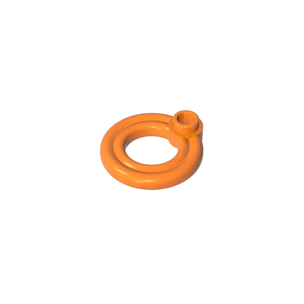 Color: black - Gobricks GDS-2052 Equipment Flotation Ring [Life Preserver] compatible with lego 30340 Assembles Building Blocks children's toys