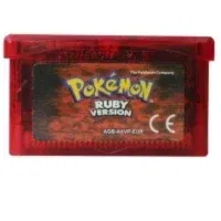 Color: Red - GBA Game 32 Bit Video Game Cartridge Console Card Pokemon Emerald Ruby FireRed LeafGreen Sapphire Multi-language for GBA/NDS