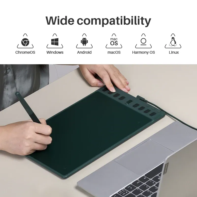 Color: Black, Ships From: CHINA - Huion Inspiroy 2 M H951P Graphics Tablets 8.7x5.4 inch PenTech 3.0 Digital Drawing Pen Tablet 8 Express Keys With 3 Group Key